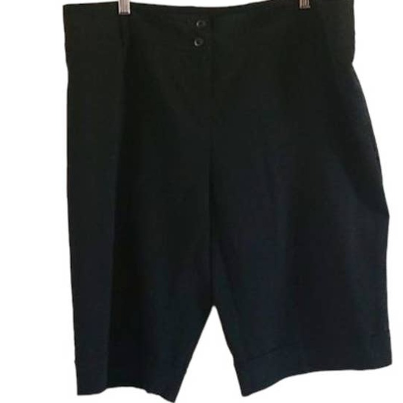 Ab Studio Women’s Black Dress Capris Pants - Size 16, Classic Fit Euc — image 6 of 7